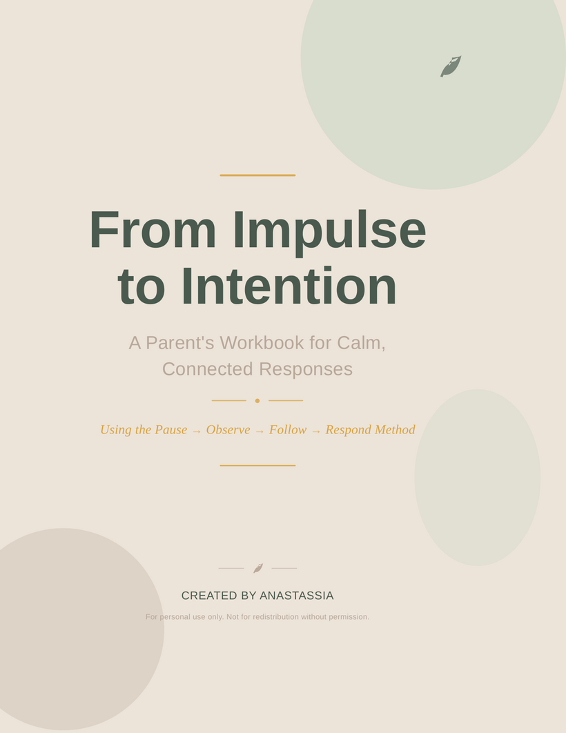 From Impulse to Intention