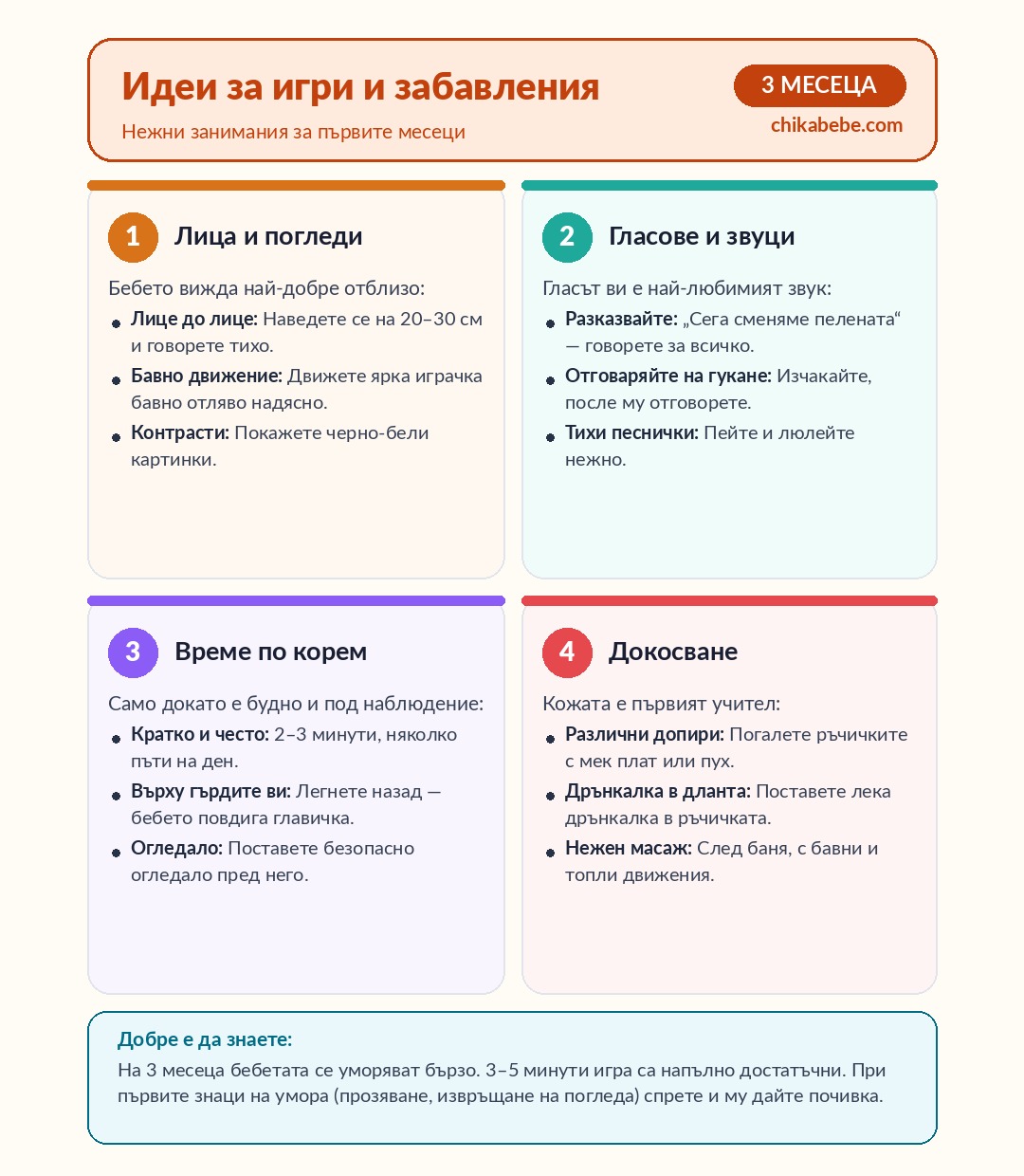 Идеи за игри и забавления — 3 месеца